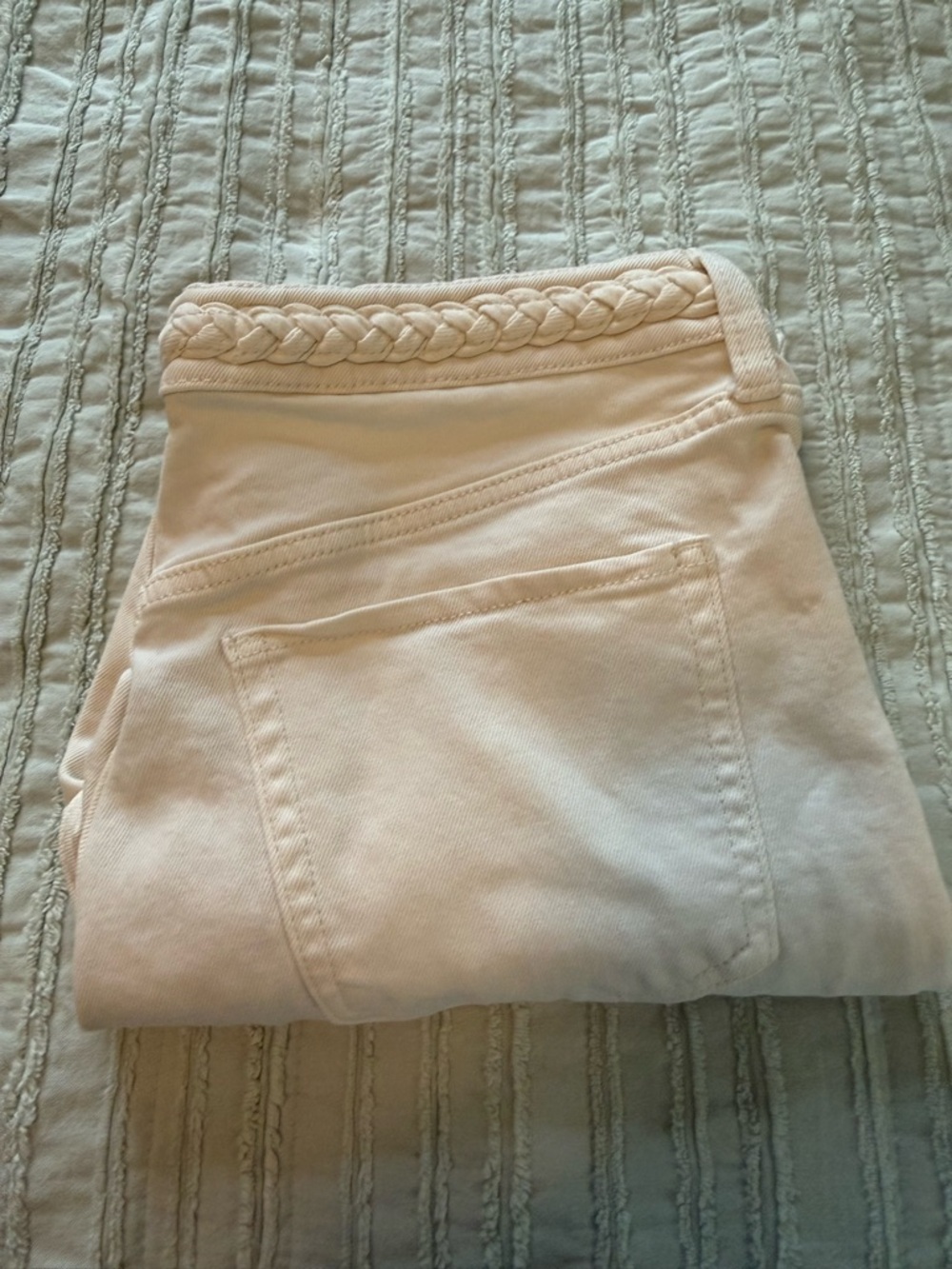 Old Navy Cream High-Rise OG Straight Pants